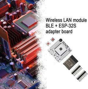 Practical ESP-WROOM-32 Wifi IoT Wlan BLE Module + ESP-32S ESP32 Adapter Board 2.54mm Pitch ESP-32S ESP32 Adapter Board