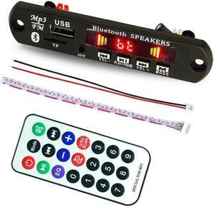 Wireless Bluetooth Decoder Board With Remote WMA WAV AUX 3.5MM Car Audio MP3 Player Accessories Support USB TF FM Radio Module