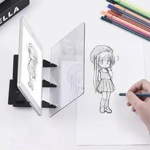 Optical Imaging Drawing Board Lens Sketch Mirror Reflection Dimming Bracket Holder Painting Mirror Plate Tracing Table Plotter