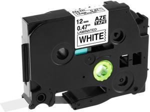 Compatible for Brother P-touch Printer Label Tape Tze-231 Tz-231 12mm Black on White TZ TZe 231 Laminated Ribbons