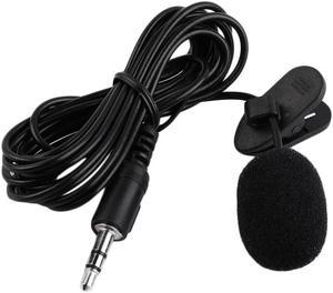 2020 est Portable External 3.5mm Hands-free Mini Wired Clip-on Lapel Lavalier Microphone For PC Laptop 3.5mm External