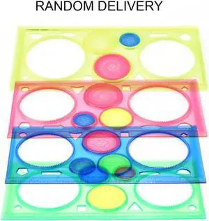 1PC Multifunctional Spirograph Geometric Ruler Drafting Tools Learning Drawing Tool Plastic Ruler School Stationery supplies