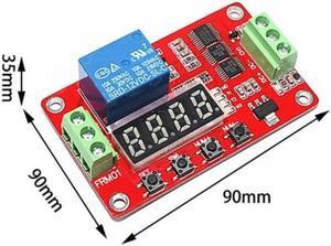 FRM01 DC 12V 1 Channel Multifunction Relay Module Loop Delay Timer Switch Self-Locking Timing Module