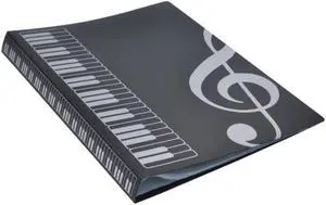 80 Sheets A4 Music Book Folders Piano Score Band Choral Insert-type Folder Music Supplies Waterproof File Storage Product Hot
