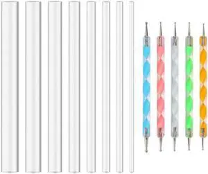 13PCS Mandala Dotting Tools Set Pen Dotting Tools Mandala Stencil Ball Stylus Paint Tray for Painting Rocks, Coloring, Drawing