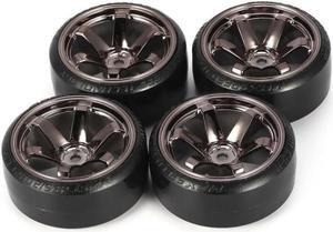 4pcs Hard Plastic RC Drift Tire Hard Tyre Set for Traxxas/hsp/tamiya/hpi RC On-road Vehicle Drifting Car Spare Parts Drop Ship