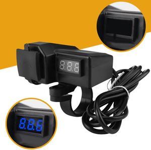 Dual Usb Waterproof Mobile Phone Charger Modification Accessories Motorcycle Mobile Phone Charger + Voltmeter
