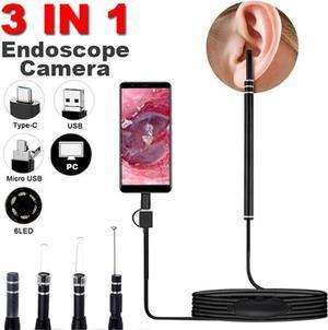 1Set In Ear Cleaning Endoscope Usb Visual Ear Spoon 5.5Mm Mini Camera Android Pc Ear Pick Otoscope Borescope Tool Health Care