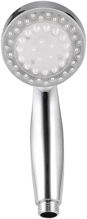 Romantic Automatic Magic 7 Color 5 LED Lights Handing Rainfall Shower Head Single Round Head RC-9816 For Water Bath Bathroom