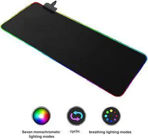 1 Pcs Colorful Rgb Luminous Symphony Mouse Pad Gaming Mouse Pad Rgb Colorful Gaming Mouse Pad Large Mouse Pad Dropshipping