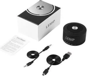 LESHP Mini Portable Wireless 3.0 Speakers 3W 5V USB / DC Charging Port Built-in Mic & LED Lights For Cell Phones Computers
