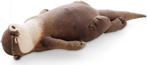 40cm Cute Otter Stuffed Down Cotton Pencil Case Wrist Pad Pillow Children Kids Girls Christmas Birthday Gift