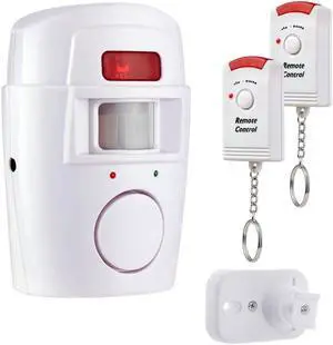 Wireless PIR Motion Sensor Detector Alarm with 2 Remote Controls Door Window for Home Shed Garage Caravan Alarm Security System