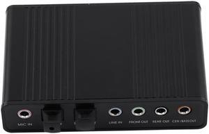 Audio Output Adapter External Sound Card 6 Channel 5.1 SPDIF USB Optical for PC Audio Interface Sound Card Usb