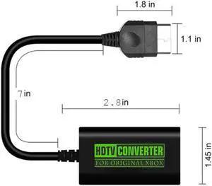 Hot Console For Xbox To HDMI-compatible Compatible AV Cable Adapter Connect To HDTV For Classic Console Models
