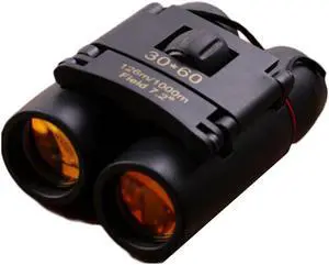 30X60 Portable Size Adult Telescope Black Double Tube Large Eyepiece  Outdoor Black Adult Telescope