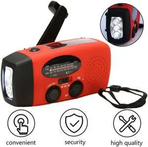 Portable Solar Hand Crank Radio AM/FM/WB HY-88WB Generator LED Lighting Multifunctional Audio Receiver Outdoor Emergency Tools