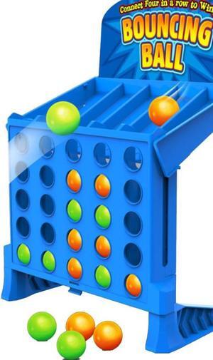 Bouncing Linking Shots Educational Toys Children'S Portable Jump Ball Four-Line Board Game Toy For Children