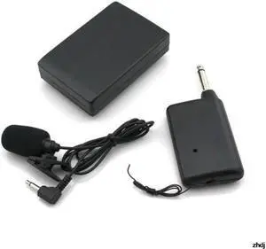1pc Wireless FM Transmitter Receiver Lapel Clip On Microphone Mic System Set for Wedding Meeting Wireless Receiver Lapel