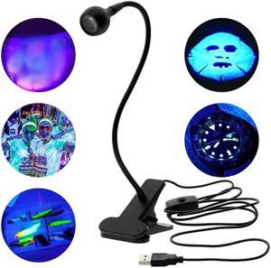 LED Ultraviolet Lights Desk Lamp USB Mini UV Gel Curing Light Nail Dryer for DIY Nail Art for Cash Product Detector