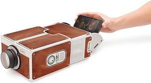 Mini Portable Cardboard Smart Phone Projector 2.0 Mobile Phone Projection for Home Theater Audio & Video Projector