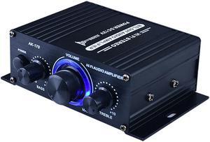 AK170 Bluetooth-compatible  12V Mini HIFI Power Amplifier Audio Karaoke Home Theater Amplifier 2 Channel USB/SD AUX Input