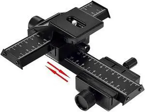 4-way Macro Focusing Focus Rail Slider/close-up  for Digital SLR Camera DC with Standard 1/4-inch Screw Hole Aluminum