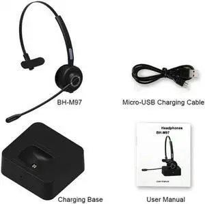 M97 Wireless Headset Call Bluetooth 5.0 Trucker Headphone With Microphone Handsfree CVC6.0 Noise Reduction Business Earphones