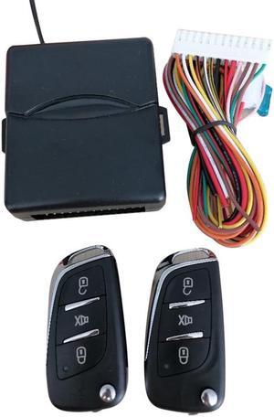 Universal Car Door Lock Remote Central Kit Auto Keyless Entry System Start Stop LED Keychain Central Kit Door Lock