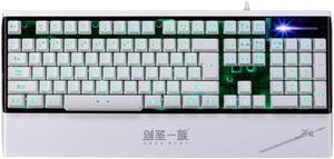 104 Keys Mechanical 3 LED Backlit USB Wired Game keyborad Switches Gaming