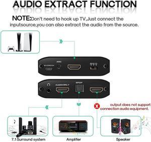 HDMI-compatible Audio Switcher Converter For HDTV DVD TV BOX 4K Adapter Converter Switch HDMI-compatible Audio Splitter Adapter