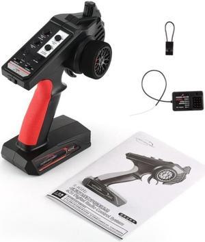 AUSTAR AX6S 2.4G 4CH Transmitter Radio Remote Control with AX-6S Receiver for Q65 MN90 1/10 1/8 TRX4 Axial SCX10 D90 RC Car Boat