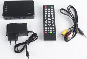 Mini Full HD1080P Multimedia Player Portable Autoplay USB External HDD SD U Disk VGA AV Player For Home Car Office Dropshipping