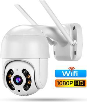 5MP Mini PTZ Wifi Camera H265 Auto Tracking ONVIF Wireless IP Camera 4x Digital Zoom AI Human Detection Dual Light Source ICSEE