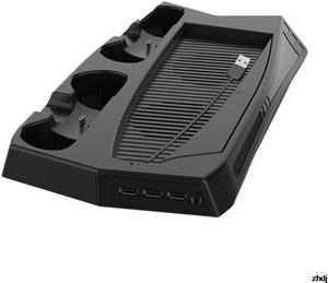 Game Console Radiator For PS5 + Handle Charging Base For PS5 Two In One Including Two Charging Ports For DualSense Controller