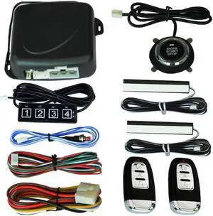 10pcs Car Alarm Remote Control Car Keyless Entry Engine Start Alarm System Push Button Remote Starter Stop Auto Dropshipping