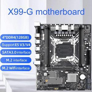X99M-G Desktop Computer Motherboard DDR4 Memory Module LGA 2011-3 V3/V4 Support M.2 Wifi SATA PCIE 16X 8X Interface Mainboard