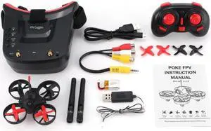 Hot 5.8G 40CH FPV Camera Mini RC Racing Drone Quadcopter Aircraft With 3in Headset Auto-searching Receiver Monitor Dropshipping