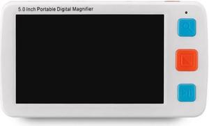 Portable Digital Magnifier Electronic Reading Aid 5 Inch W/Foldable Handle For Low Vision Color Blindness 4X-32X Times Zoom
