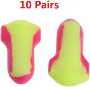 10 Pairs Disposable Soft Foam Earplugs Snore-Proof Sleep Ear Protector No Cords