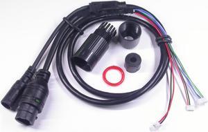 LAN cable for CCTV IP camera board module (RJ45 / DC) standard type without 4/5/7/8 wires , 1x status LED