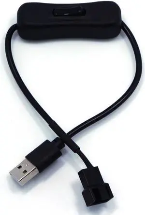 USB Cable With Switch ON/OFF Cable Extension Toggle For USB Fan Power Supply Line Durable USB To 4Pin Adapter With Switch