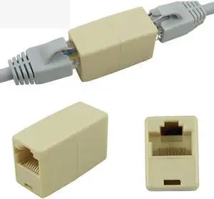 10Pcs Network Ethernet Dual Straight Head Lan Cable Joiner Coupler RJ45 CAT 5 5E 6 6a Extender Plug Network Cable Connector