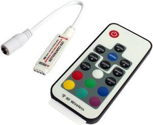 17 key Mini RF Wireless LED Controller 5V-24V Dimmer for LED Strip Lamp Bulb Lights Dimming DC Wire Connector Remote Control