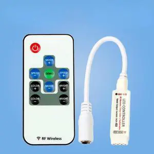 10-Key Mini RF Wireless LED Dimming Remote Control For 5050/3528/5730/5630/3014 RGB Color Stripsv