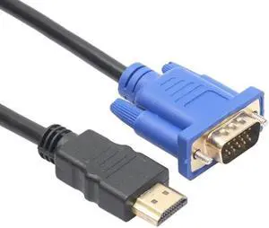 Top Quality 1.8M HDMI-compatible To VGA Cable Male to Male Video Adapter Only For HD player to HDTV