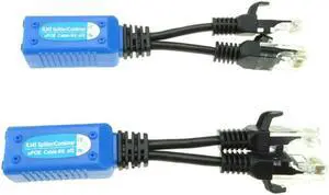1pair RJ45 splitter combiner uPOE cable, two POE camera use one net cable POE Adapter Cable Connectors Passive Power Cable