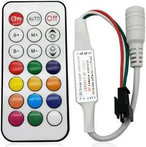 DC 12V LED RGB controller 14key mini WS 2812 b 2811 rgbw rgbww controller 2812 for light SP103E 2835 5050 strip light magic home