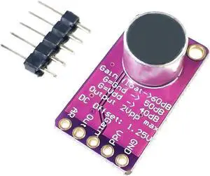 MAX9814 Microphone AGC Amplifier Board Module Auto Gain Control for Arduino Programmable Attack and Release Ratio Low THD