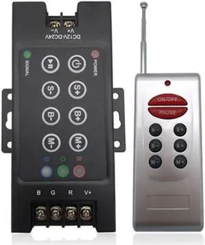 DC 5-24V Wireless RF Touch Panel Dimmer RGB Remote Controller RGB Controller for 3528 5050 RGB LED Strip Light